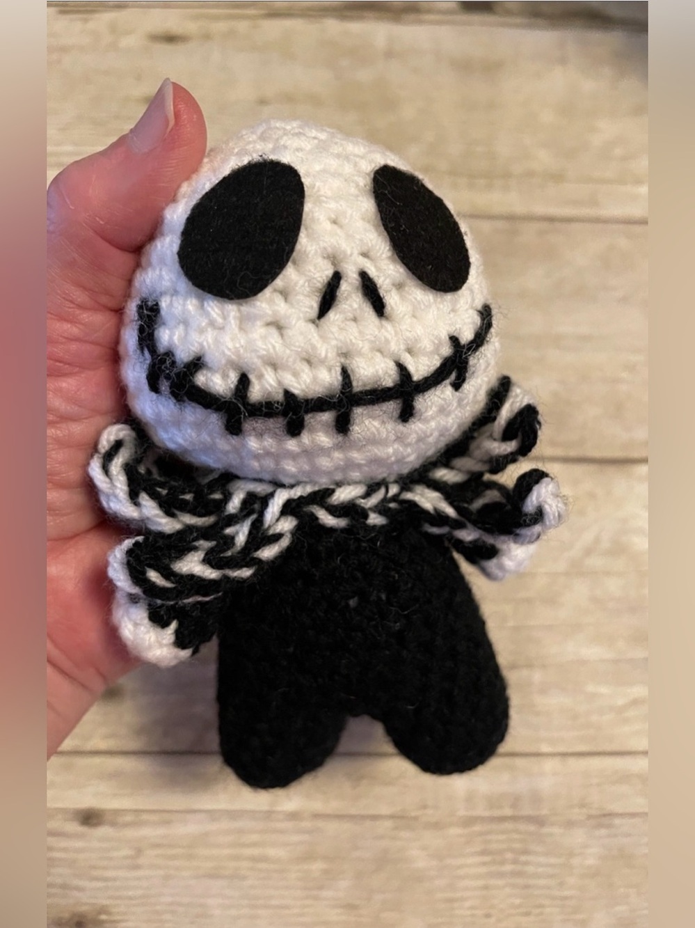 Crochet Jack Skellington from Nightmare before Christmas
